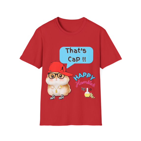 That's Cap Happy Hamster Unisex Softstyle T-Shirt