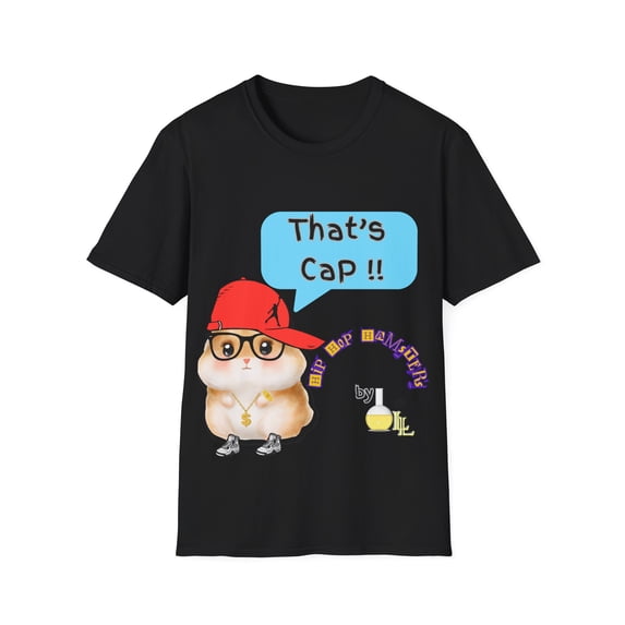 That's Cap Happy Hamster Unisex Softstyle T-Shirt