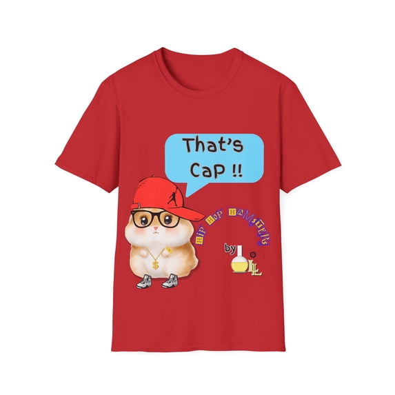 That's Cap Happy Hamster Unisex Softstyle T-Shirt
