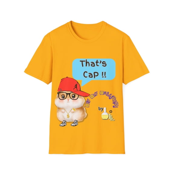That's Cap Happy Hamster Unisex Softstyle T-Shirt