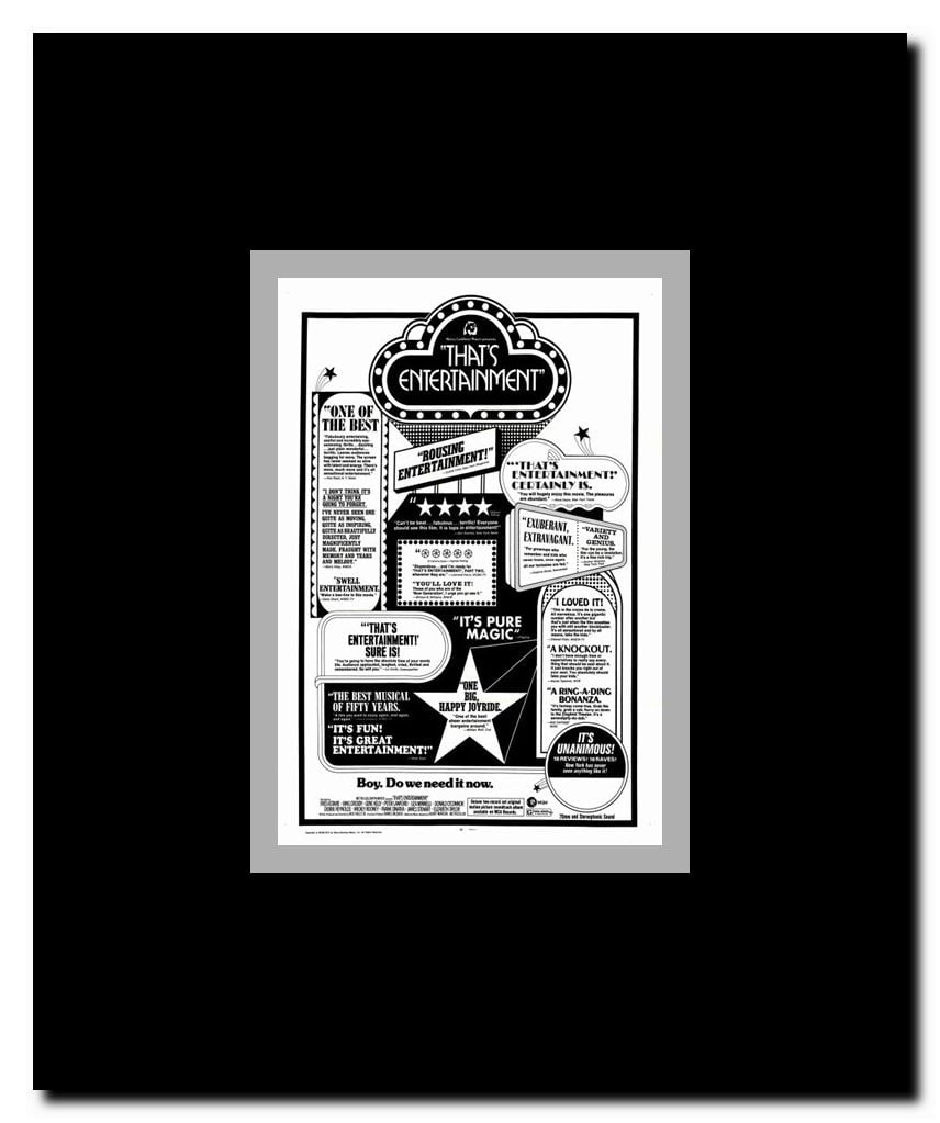 That's Entertainment Framed Movie Poster