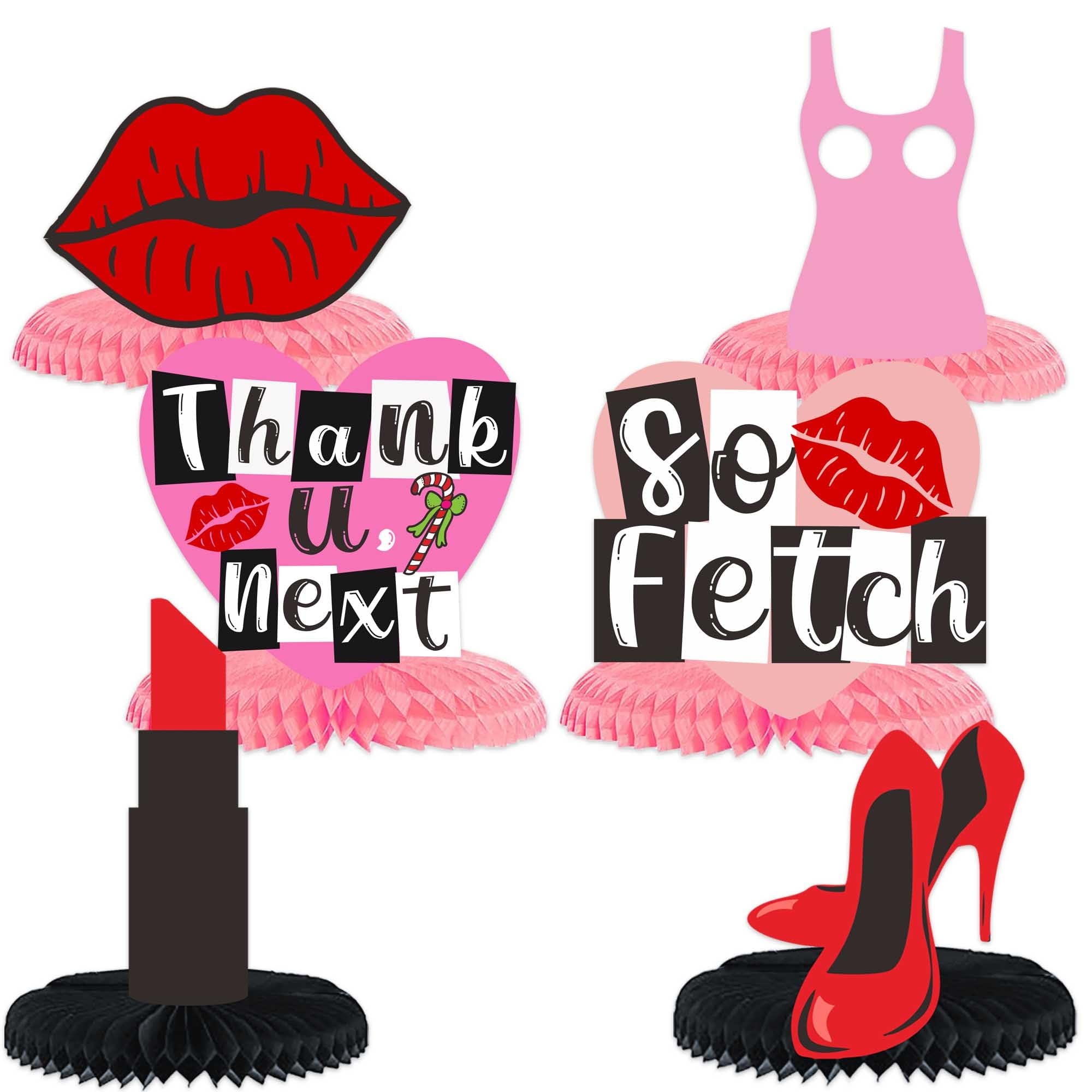 That’s So Fetch Hot MMF7 Rose Pink Lip Honeycomb Burn Book Theme Decor ...