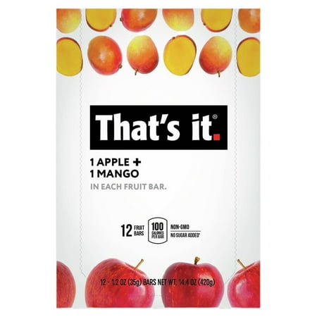That's it Nutrition That's it Bar Apple + Mango - 12 Bars - 1.2 oz (420 g) each