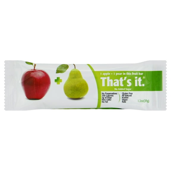 That's It Fruit Bar Apple Pear 1.2 oz (Pack of 24)