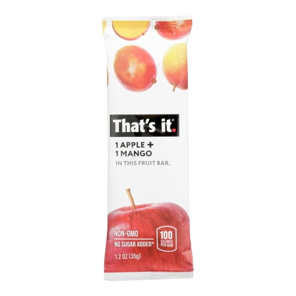 That's It Fruit Bar - Apple and Mango - 1.2 oz, Case of 12