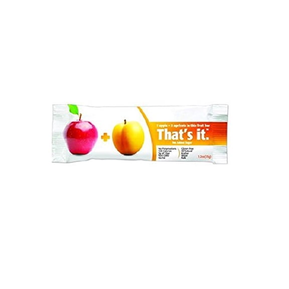 That's It Fruit Bars, Apple and Apricot, Pack of 24 (2 Cases)