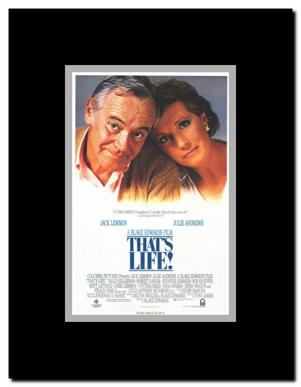 That's Life Framed Movie Poster