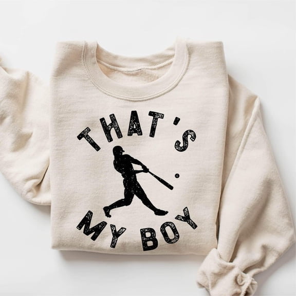 That’s My Boy Baseball Mom Sweatshirt, Proud Mom and Dad Game Day Tee, Family Matching Sports Fan Outfit, Baseball Support Shirt