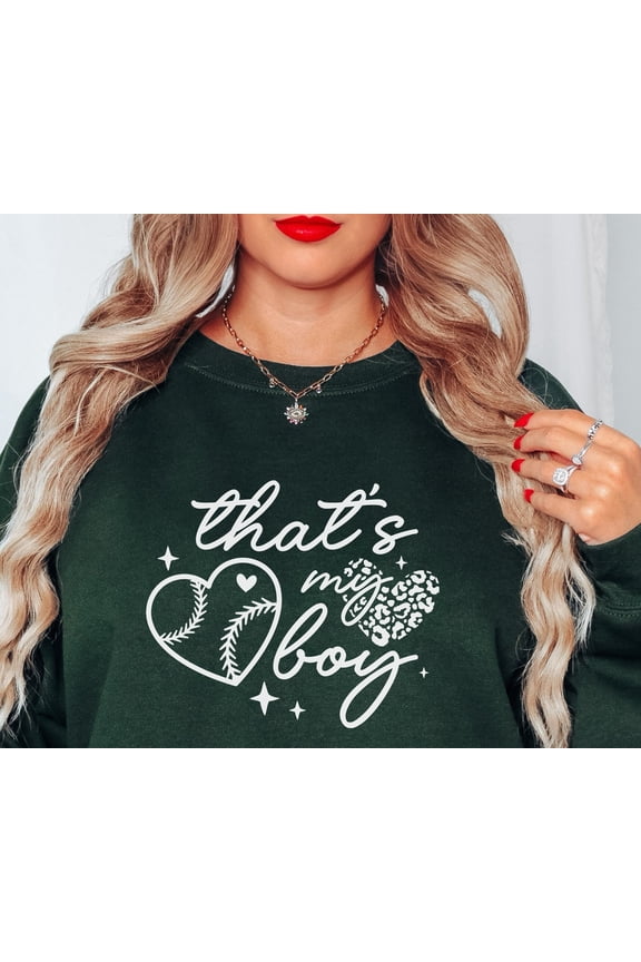 That's My Boy Baseball Sweatshirt - Vintage-inspired Baseball Sweater for Summer Ball, Game Day Tshirt All Size S-5XL