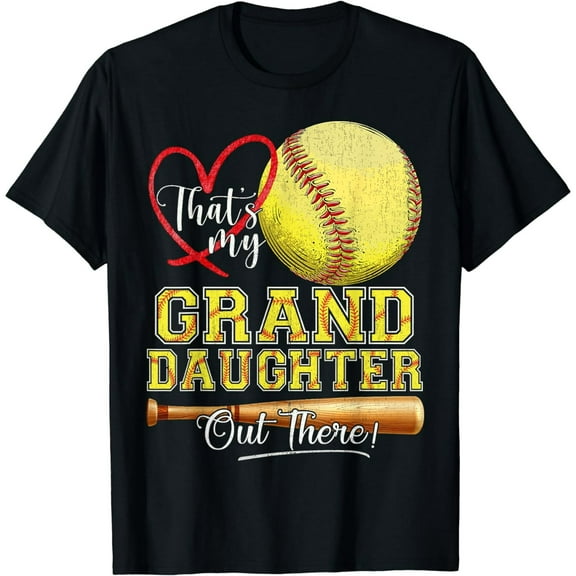 That's My Granddaughter Out There Softball Grandma Grandpa T-Shirt