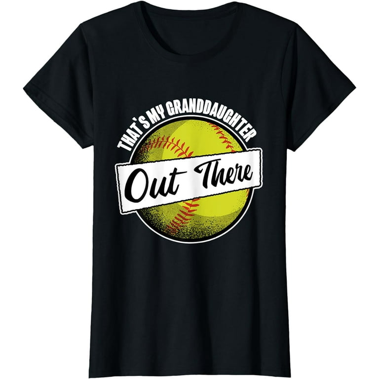 Softball Grandparent T-Shirt - That's My Granddaughter Softball Grandparent T-Shirt - That's My Granddaughter