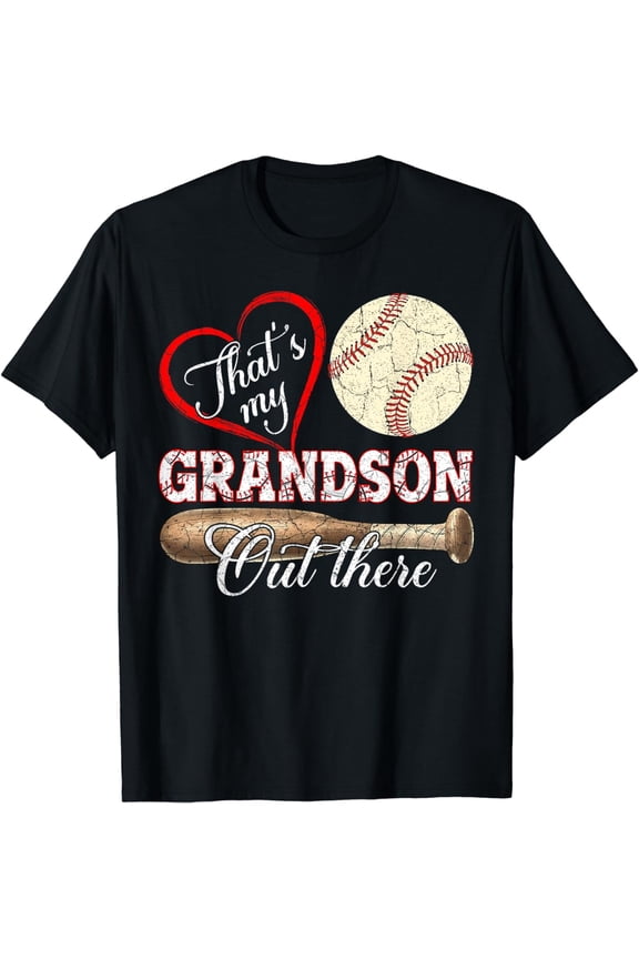 That's My Grandson Out There Baseball Mother's Day T-Shirt