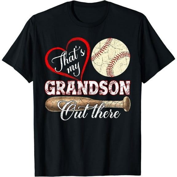 That's My Grandson Out There Baseball Mother's Day T-Shirt