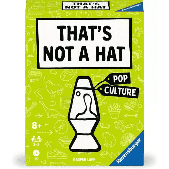 Ravensburger Thats Not A Hat - Pop Culture - Fun Bluffing & Memory Party Card Game for 3-8 Players | Fun Entertainment for Families |Travel Friendly