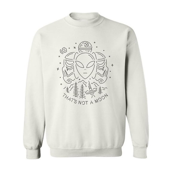That's Not A Moon Design Sweatshirt Men -Image by Shutterstock, Male Small