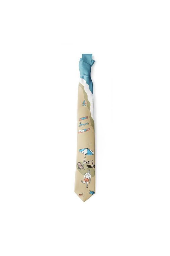 That's Shady Necktie Funny Neckties for Men Nerdy Tie Mens Novelty Neckties
