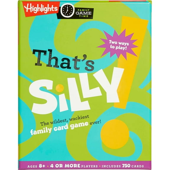 Thats Silly! Family Card Game by Highlights 750 Cards, Ages 8+