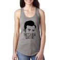thumbnail image 1 of That's a Real Quick No David TV Quote Pop Culture Ladies Racerback Tank Top, Heather Grey, Medium, 1 of 3