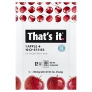 That's It, Fruit Bar Apple + Cherry, 12 Ct
