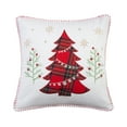 thumbnail image 1 of Thatch Home Spencer Plaid by Levtex Home - Decorative Pillow (18x18in.) - Christmas Tree - Red, White, Green and Gold, 1 of 5