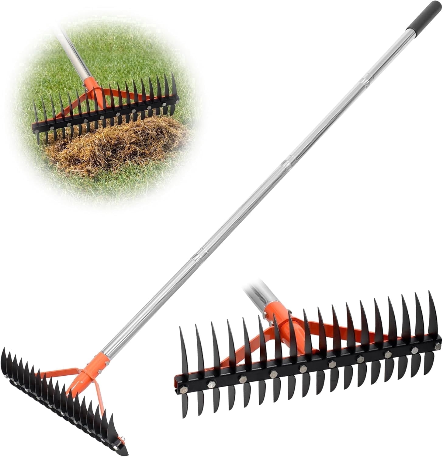 CKLT, Dual-Sided Thatch Rake, 15 Inch, 62.5