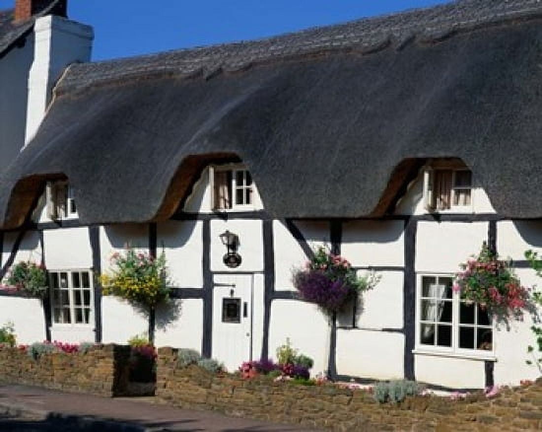 Thatched Cottage Warwickshire England Canvas Art - Paul Thompson DanitaDelimont (20 x 16)