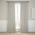 thumbnail image 1 of Thatched Tan Faux Linen Room Darkening Curtain (1 Panel), Thatched Tan, 50W X 108L, 1 of 11