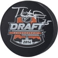 thumbnail image 1 of Thatcher Demko Vancouver Canucks Autographed 2014 NHL Draft Logo Hockey Puck, 1 of 1