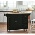 thumbnail image 1 of Thatcher Kitchen Cart, Black, 1 of 6