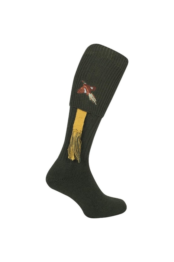 Pheasant Shooting Sock One Size Green