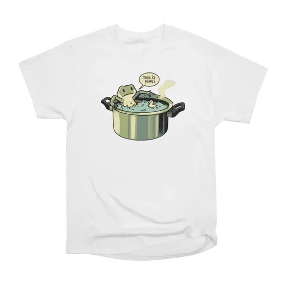 Thats Fine Frog Pot by Tobe Fonseca T-Shirt Tee Gift For Him Merch For Her Apparel For Fri