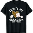 thumbnail image 1 of Thats My Grandson Out There Gifts Women Baseball Grandma Mom T-Shirt, 1 of 3