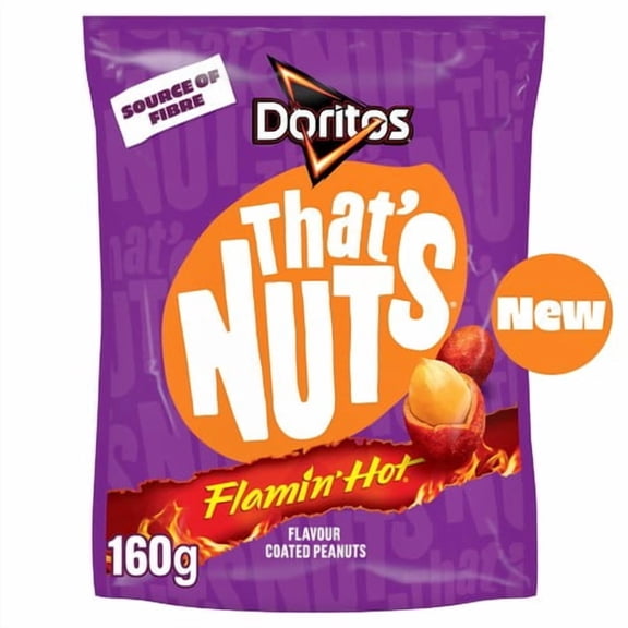 Thats Nuts Doritos Extra Flamin Hot 160g, British Import (Pack of 3)