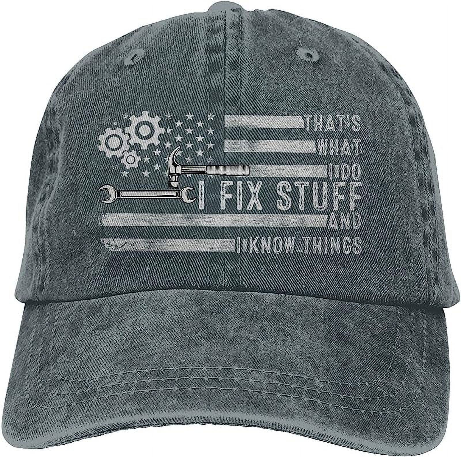 Thats What I Do I Fix Stuff and I Know Things Funny Saying Baseball