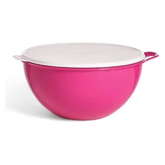 Thatsa Bowl Mixing Bowl 32 Cup 7.8L Hot Pink - Airtight Food Container with Lid, Dishwasher Safe BPA Free - Perfect for Serving, Storing & Travel
