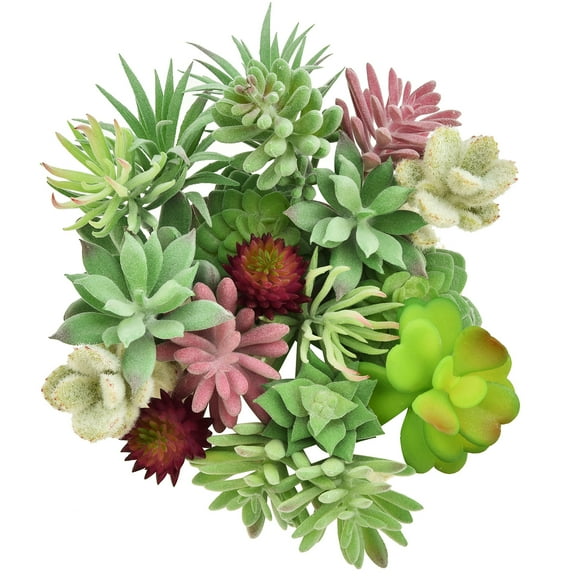 Thatswut - 20 Pack Bulk Large Assorted Realistic Artificial Faux Succulents Aloe Plants Realistic Fake Succulent Plants