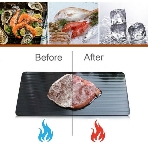 Defrosting Plate for Thawing Kitchen Tool for Home and Commercial Use Defrost Tray with Efficient Heat Transfer Nonstick Easy to Clean 0