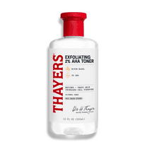Thayer's 2% AHA Exfoliating Toner, Smoothing and Pore Refining Skin Care for All Skin Types, 12 fl oz