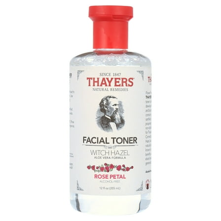 Thayers Alcohol-Free Rose Petal Witch Hazel with Aloe Vera, 12 Fluid Ounce