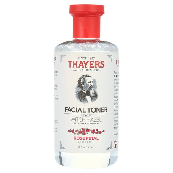 Thayers Alcohol-Free Rose Petal Witch Hazel with Aloe Vera, 12 Fluid Ounce