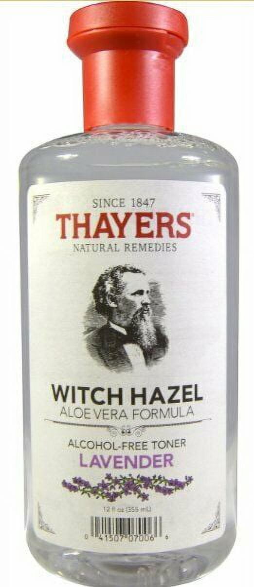 Thayers Alcohol-Free Witch Hazel w/ Organic Aloe Vera Lavender 12oz, 6-Pack