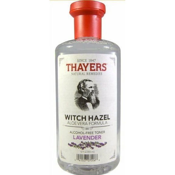 Thayers Alcohol-Free Witch Hazel w/ Organic Aloe Vera Lavender 12oz, 6-Pack
