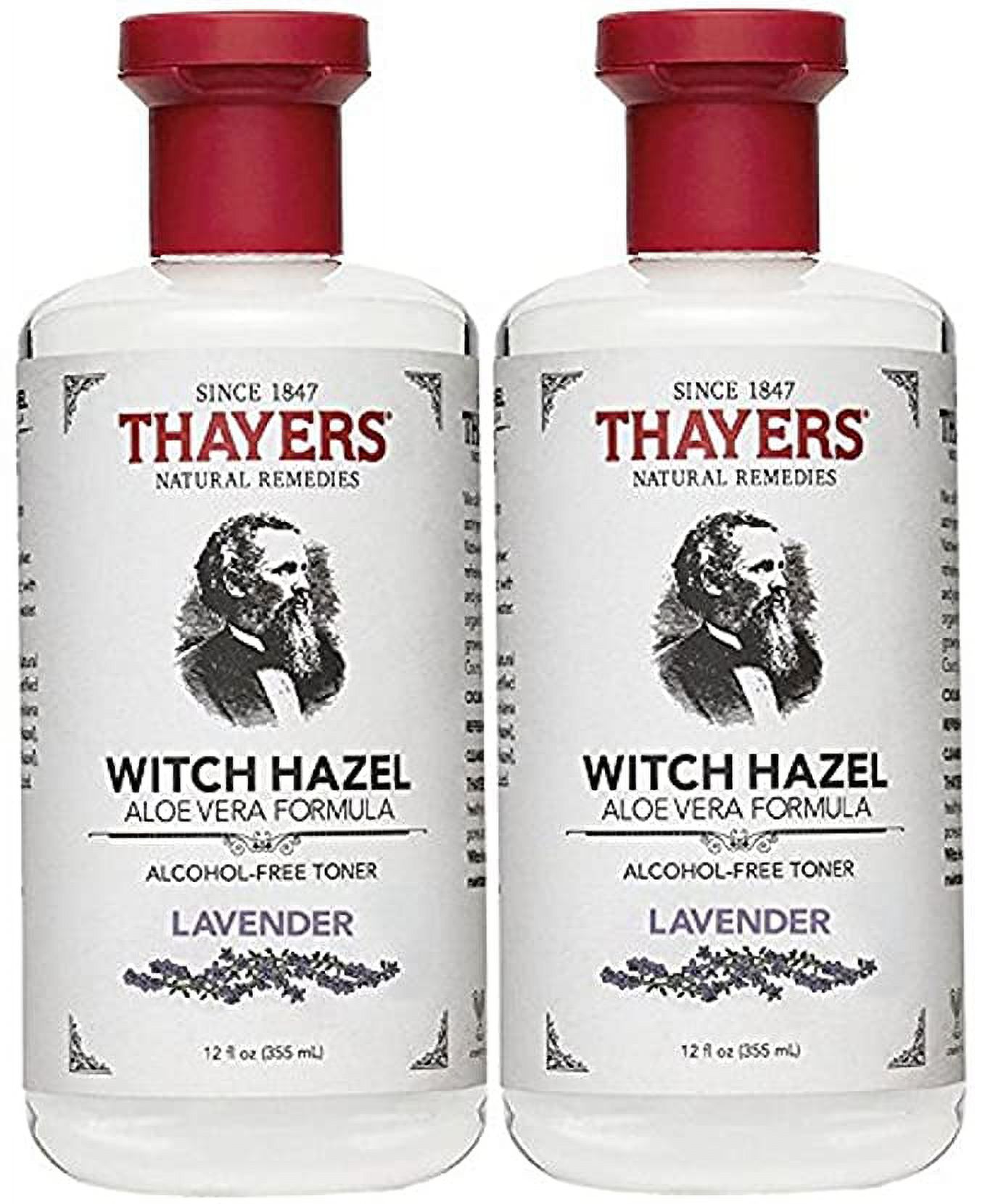 Thayers Alcohol-Free Witch Hazel with Organic Aloe Vera Formula Toner, Lavender 12 oz (Pack of 2) - image 1 of 1