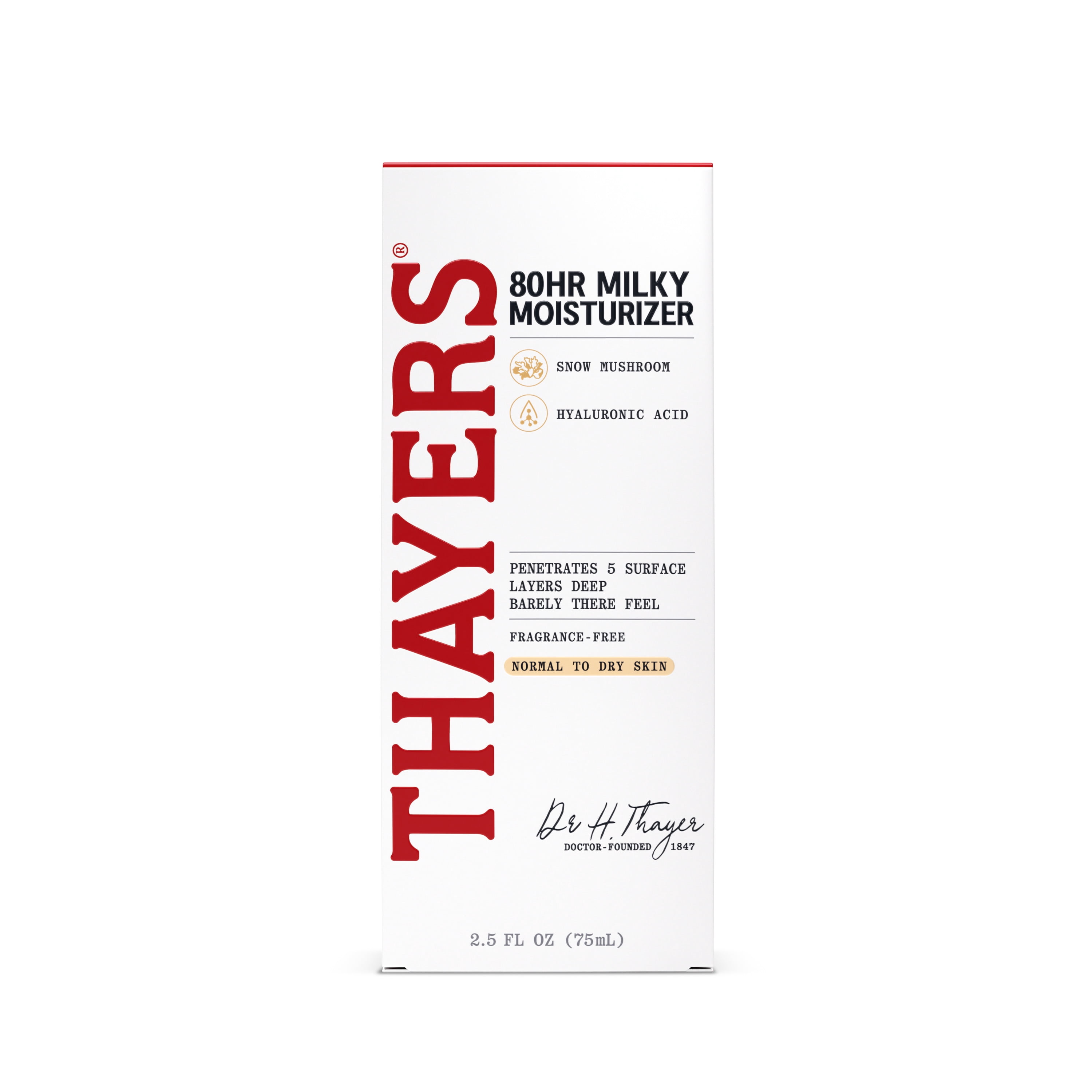 Thayers Face Care 80 Hour Hydrating Milky Liquid Moisturizer, 2.5 fl. oz