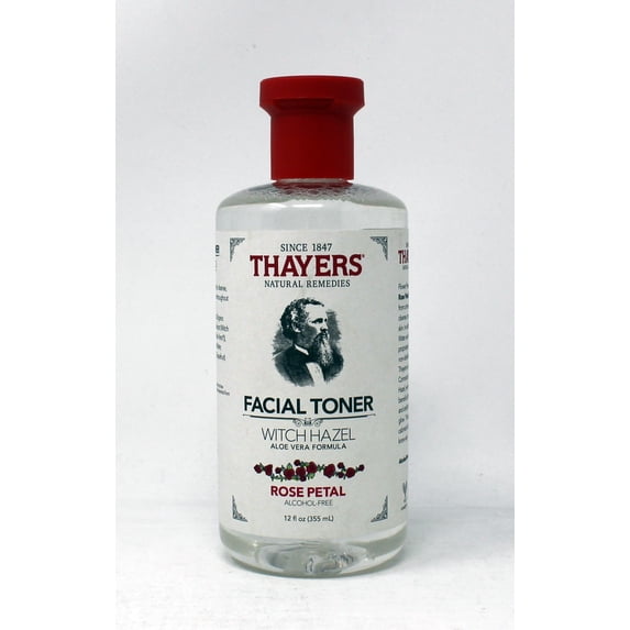 Thayers Facial Toner Witch Hazel Rose Petal Alcohol-Free 12 Ounce