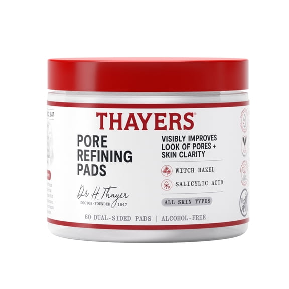 Thayers Face Care Pore Refining Pads with Witch Hazel and Salicylic Acid 60 Count, 1 Kit