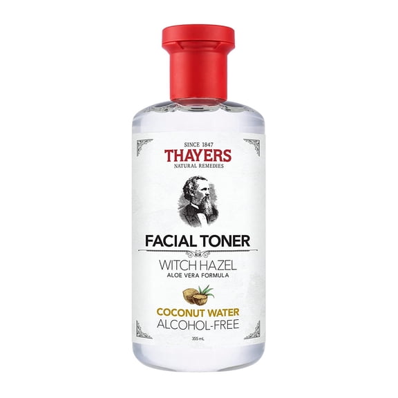Thayers Witch Hazel Alcohol-Free Coconut Water Facial Toner with Aloe Vera Formula, 12 Oz, 6 Pack