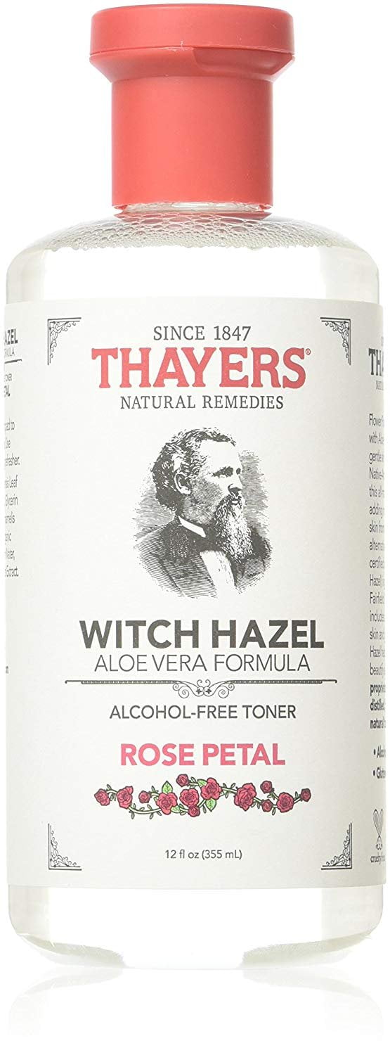 Thayers Witch Hazel Aloe Vera Alcohol-Free Rose Petal Scent 12oz, 3-Pack