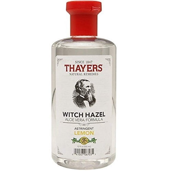 Thayers Witch Hazel w/ Aloe Vera Formula, Astringent Lemon, 12 oz, 2-Pack