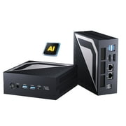 Thdeukoty AI Mini PC,AMD Ryzen AI 9 HX 370,Radeon 890M,16G DDR5 512G SSD,Mini Gaming PC Windows 11 Pro Wifi6E/BT5.3/8K Qual DisplayHDMI2.1/DP2.1/2.5G Dual LAN